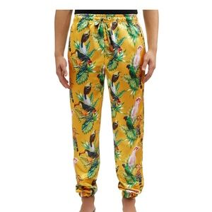 Mad Engine Men's Satin Birds of Paradise Pajama